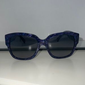 DIOR oversized sunglasses in dark purple tortoise like style